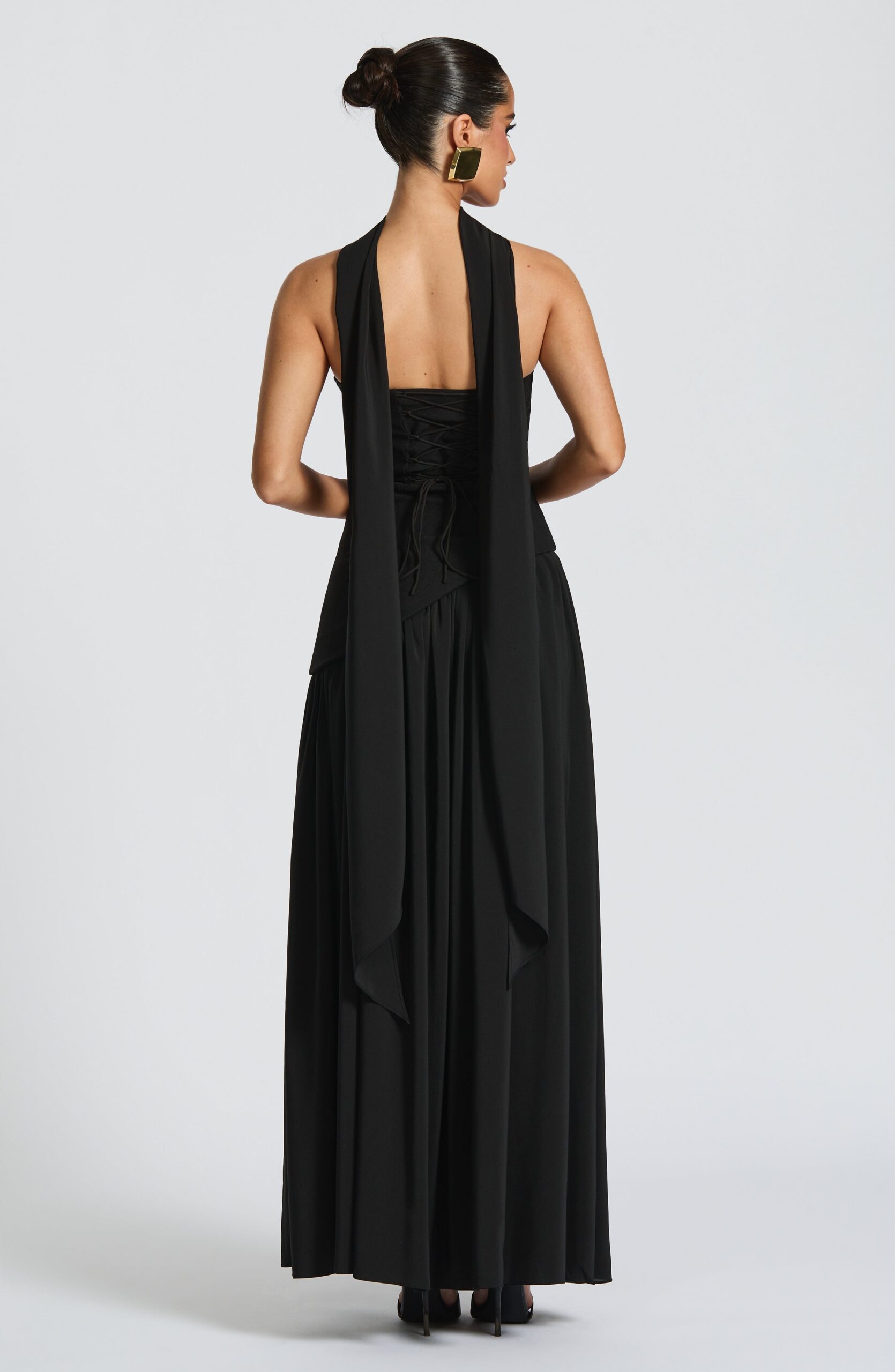 MALIYAH BLACK MAXI DRESS FOR EVENING