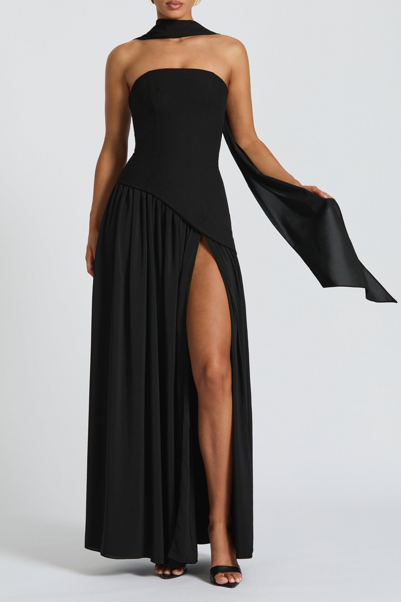 MALIYAH BLACK MAXI DRESS FOR EVENING