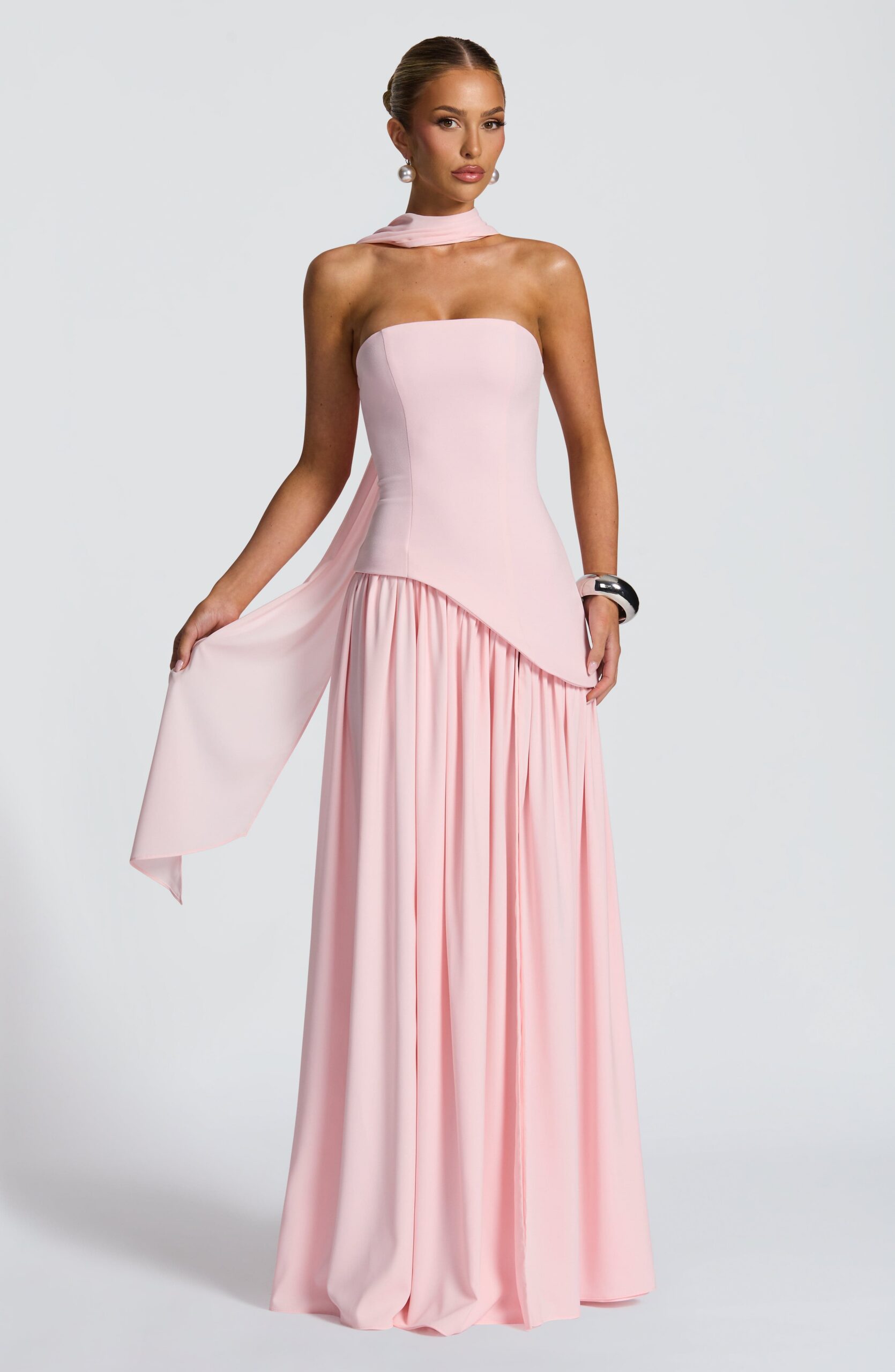 MALIYAH BLUSH MAXI DRESS - ROMANTIC OCCASION