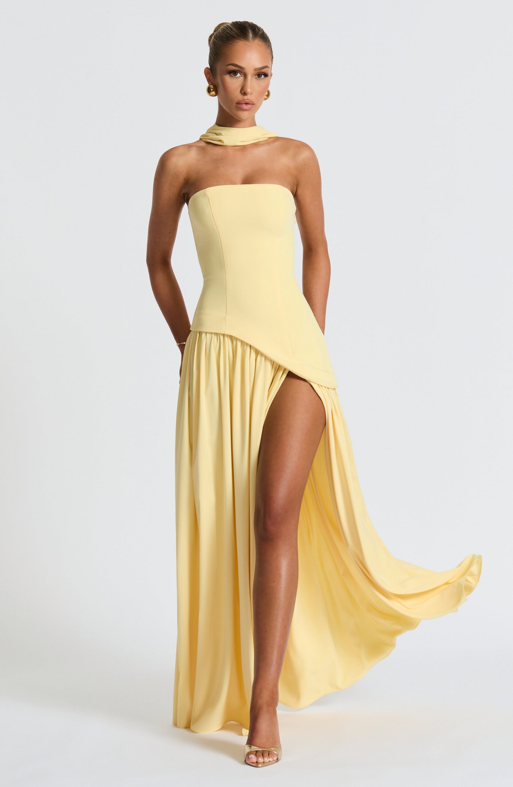 MALIYAH MAXI DRESS LEMON - SUMMER WEDDING GUEST