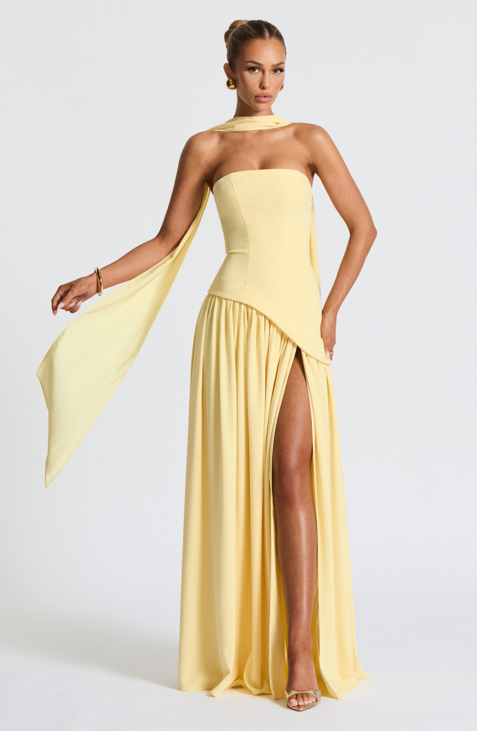 MALIYAH MAXI DRESS LEMON - SUMMER WEDDING GUEST