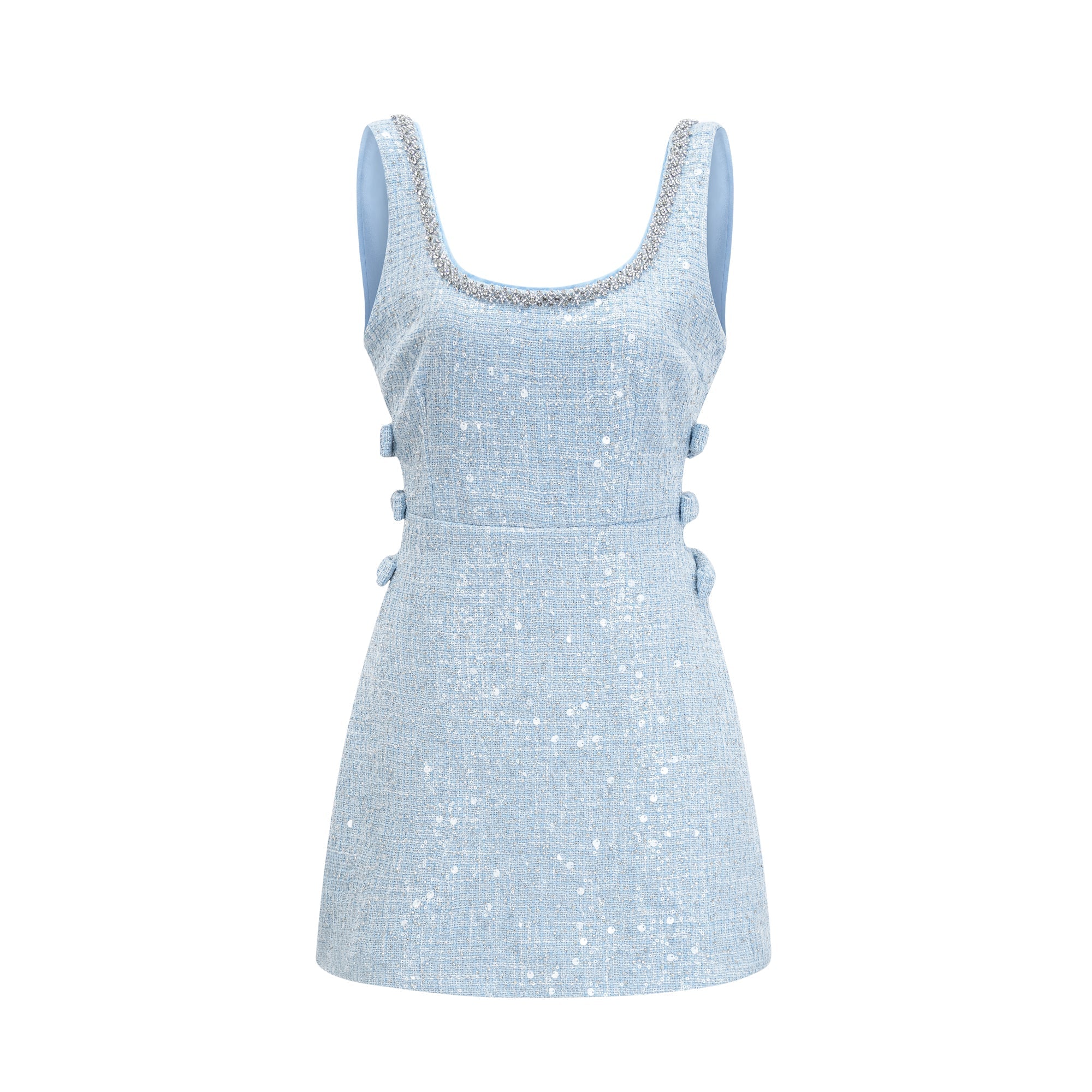 MANON TWEED MINI DRESS FOR CHIC EVENTS