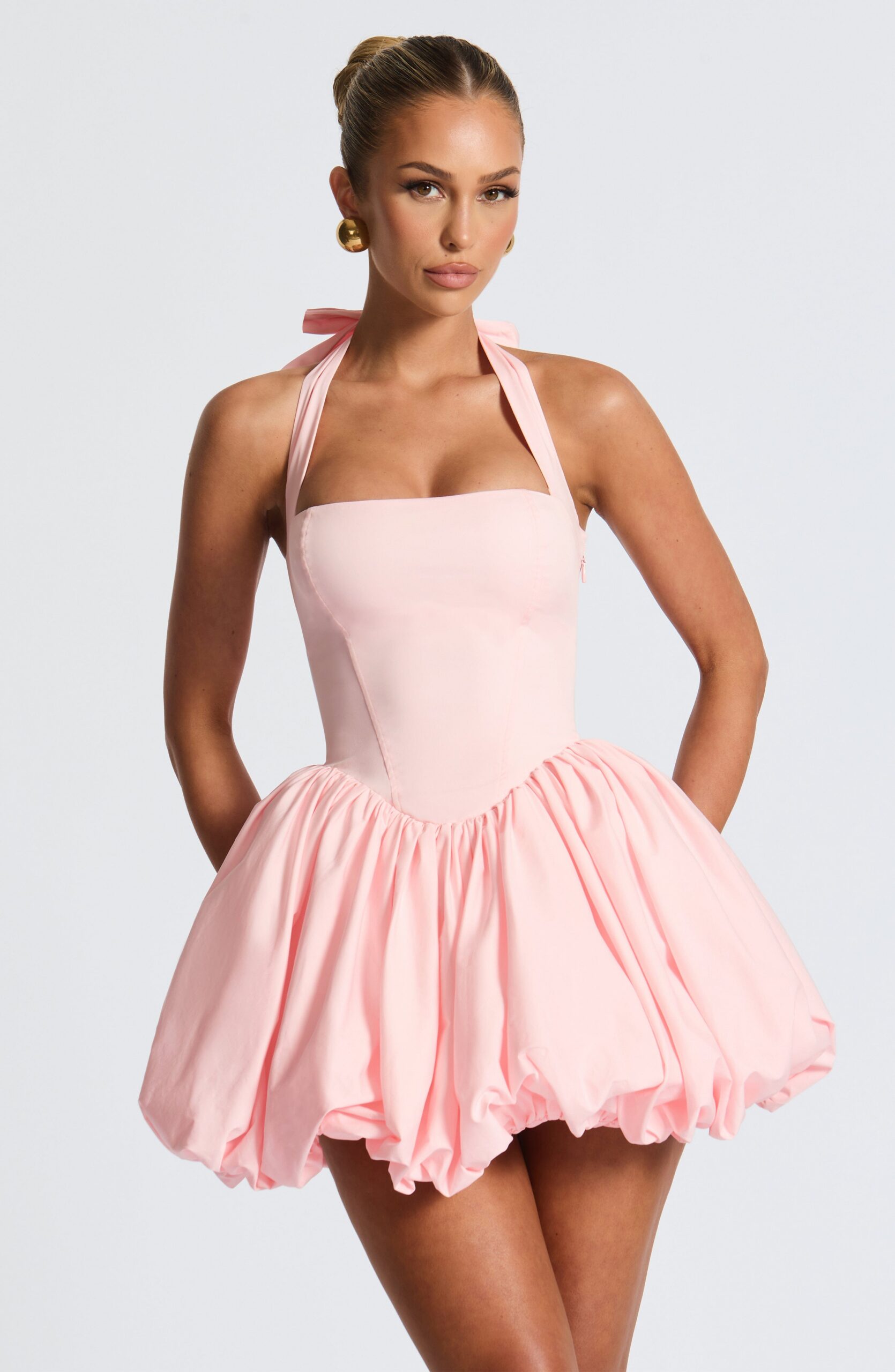MARICIA MINI DRESS BLUSH | A-LINE COCKTAIL