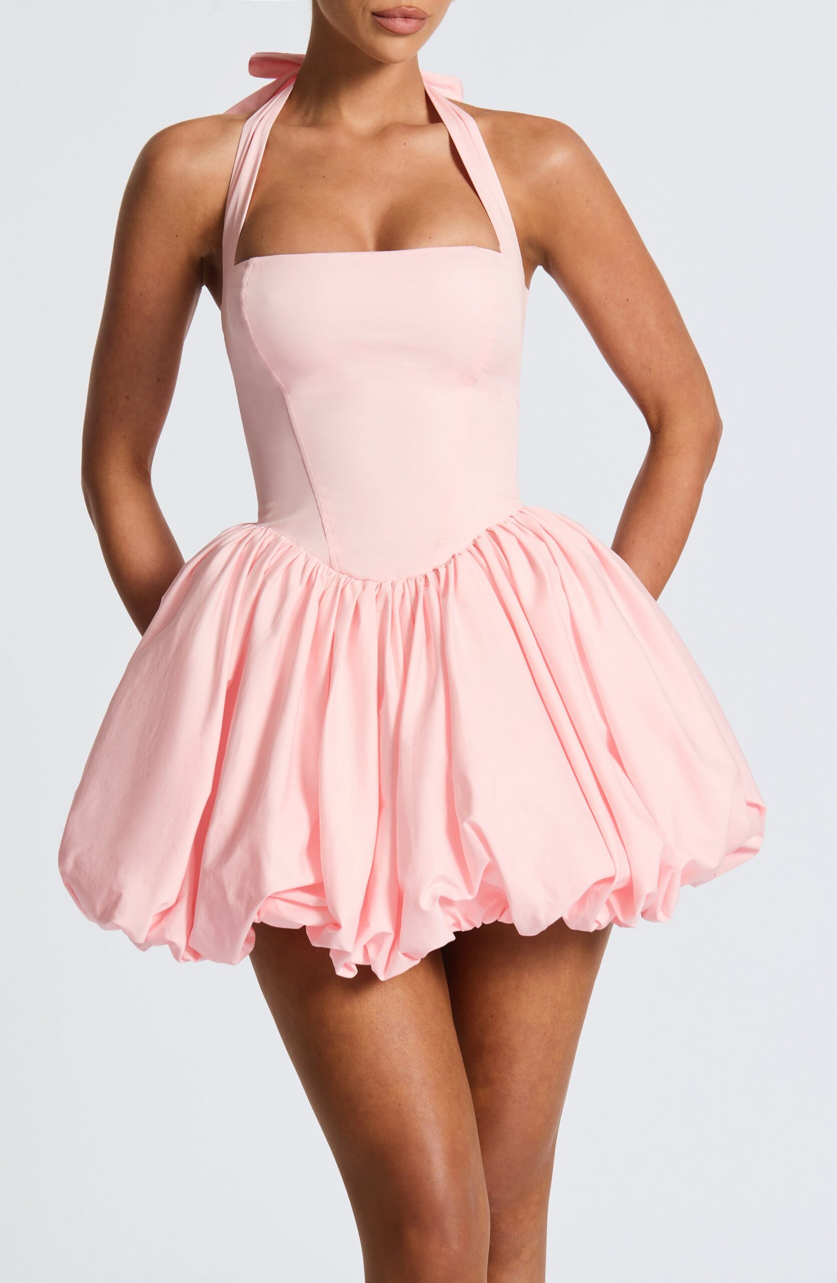 MARICIA MINI DRESS BLUSH | A-LINE COCKTAIL