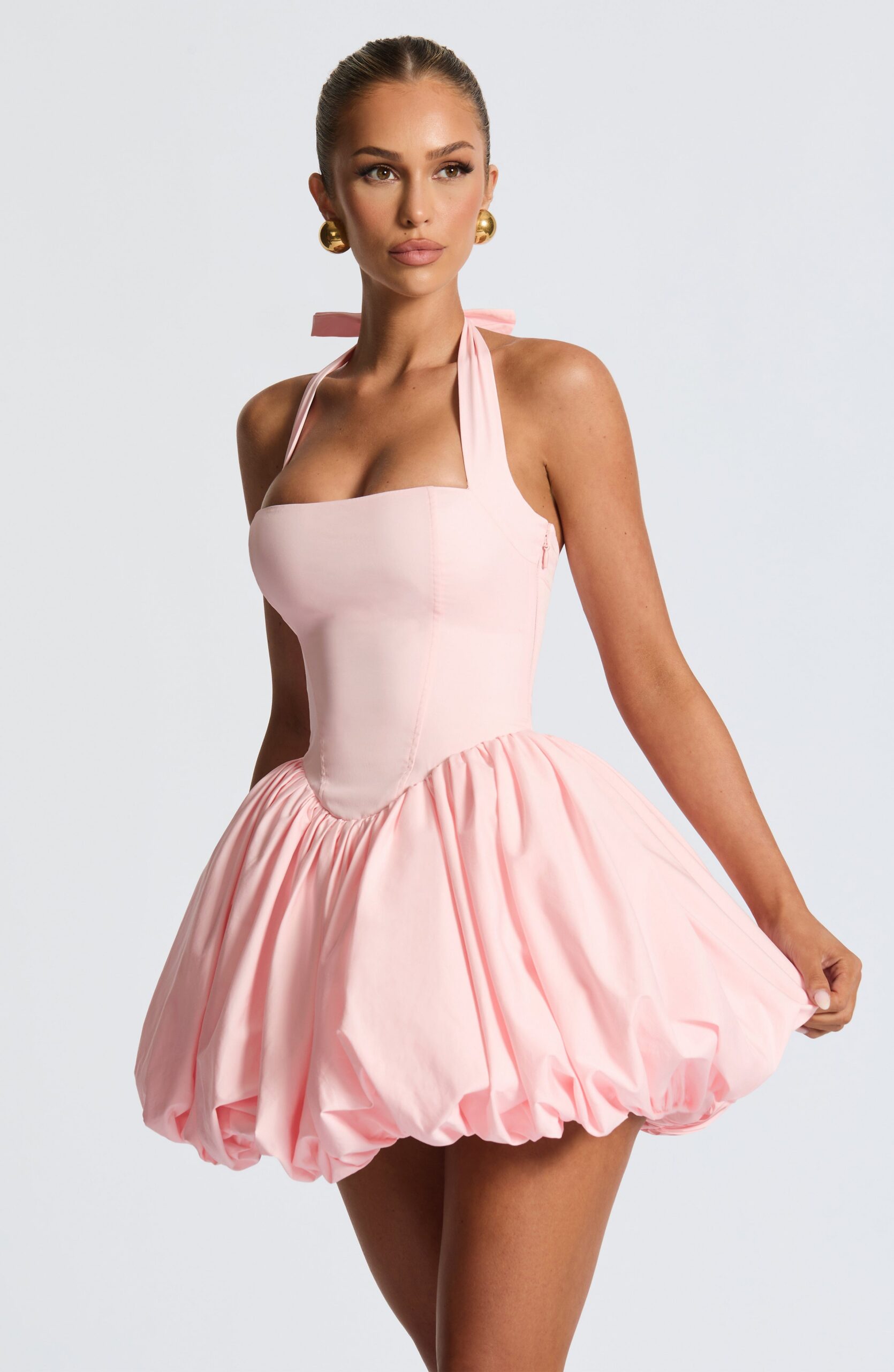 MARICIA MINI DRESS BLUSH | A-LINE COCKTAIL