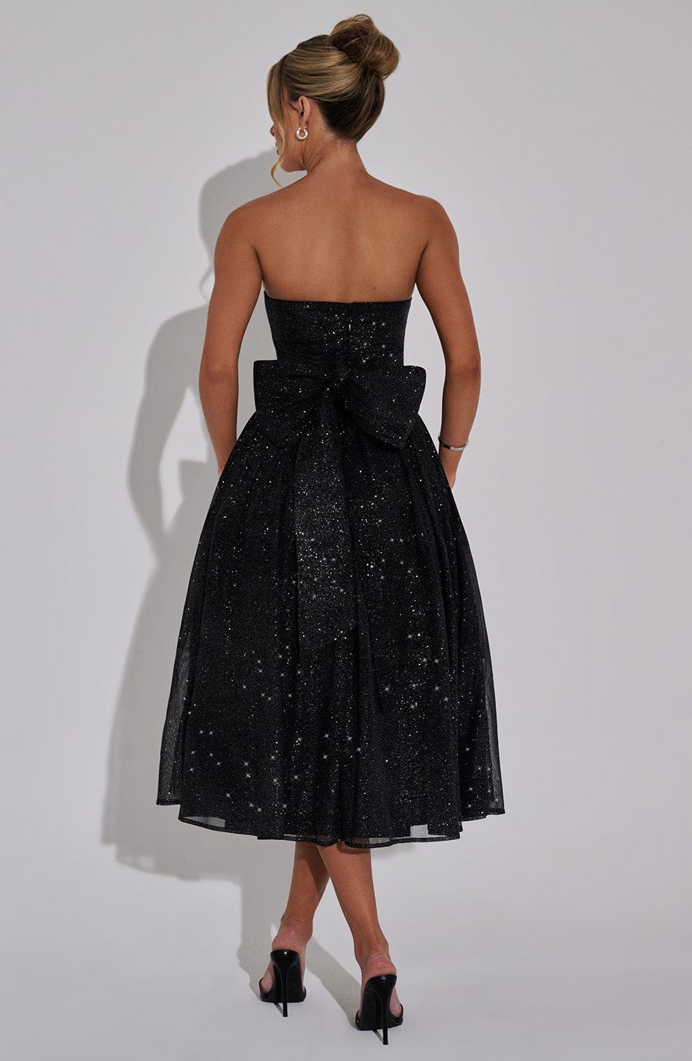 BLACK SPARKLE MARISSA MIDI DRESS, COCKTAIL PARTY