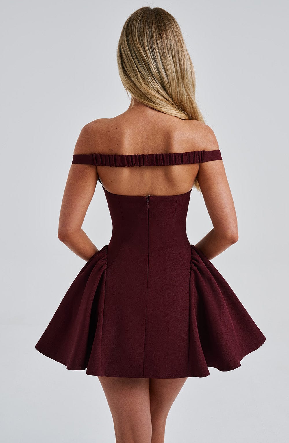 MARLA MINI DRESS, CHERRY LACQUER, COCKTAIL PARTY