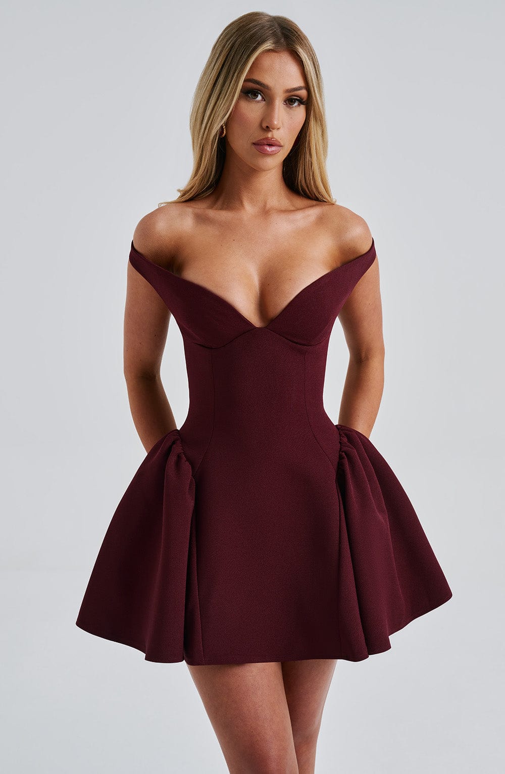 MARLA MINI DRESS, CHERRY LACQUER, COCKTAIL PARTY