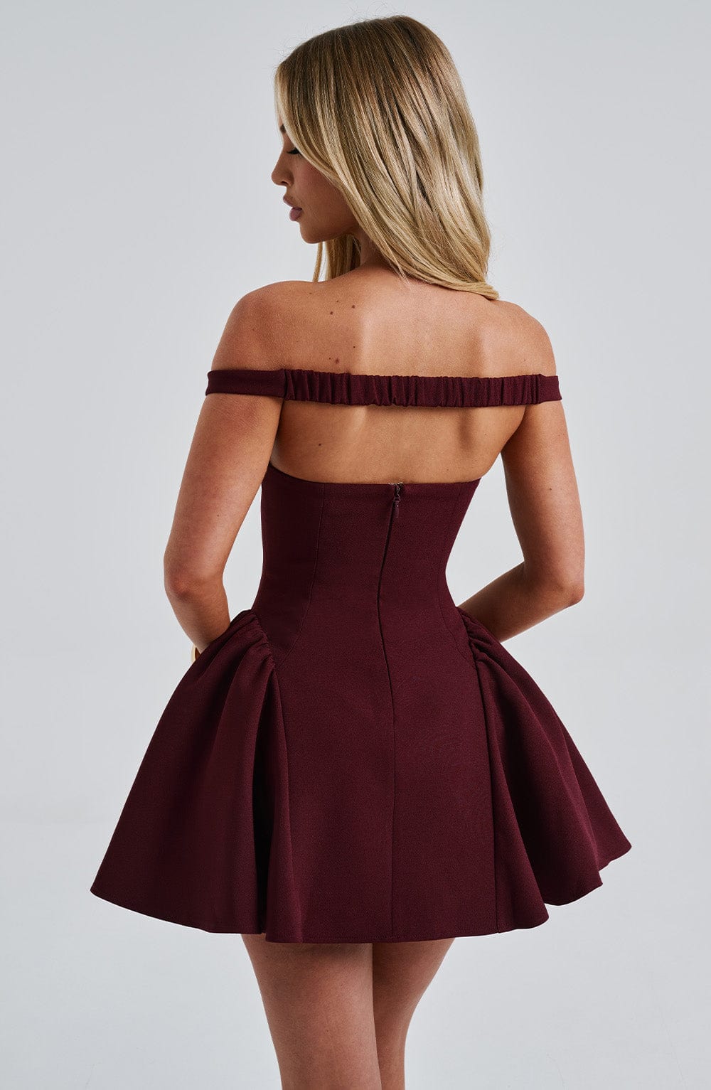 MARLA MINI DRESS, CHERRY LACQUER, COCKTAIL PARTY