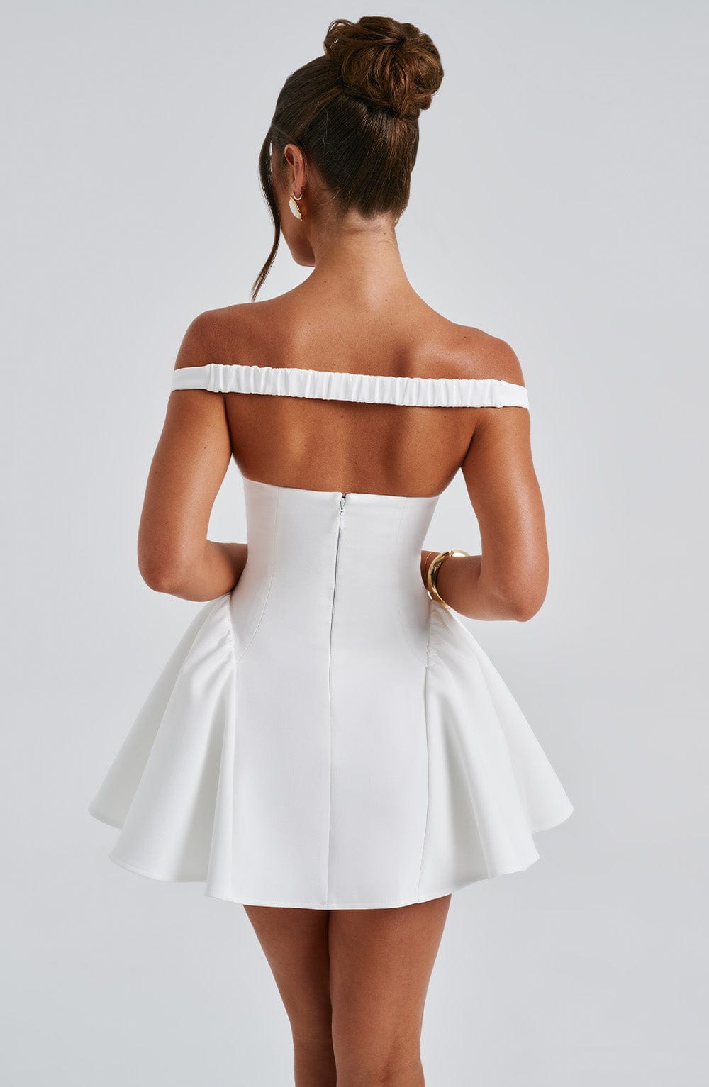 MARLA MINI DRESS IN IVORY FOR WEDDING GUEST