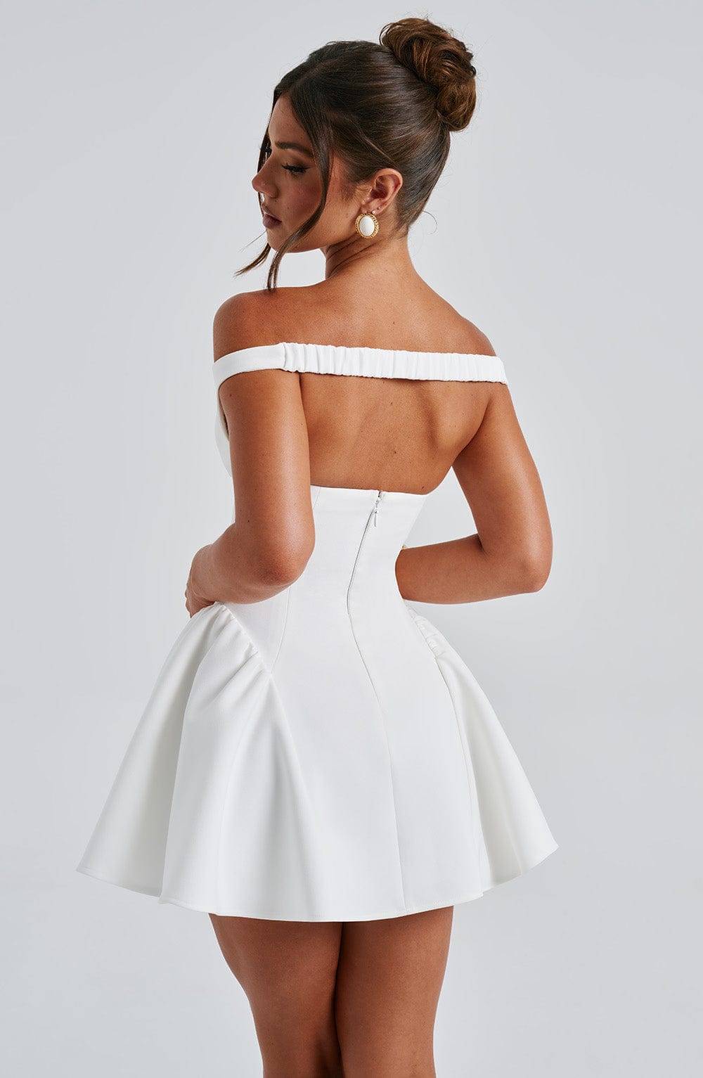 MARLA MINI DRESS IN IVORY FOR WEDDING GUEST