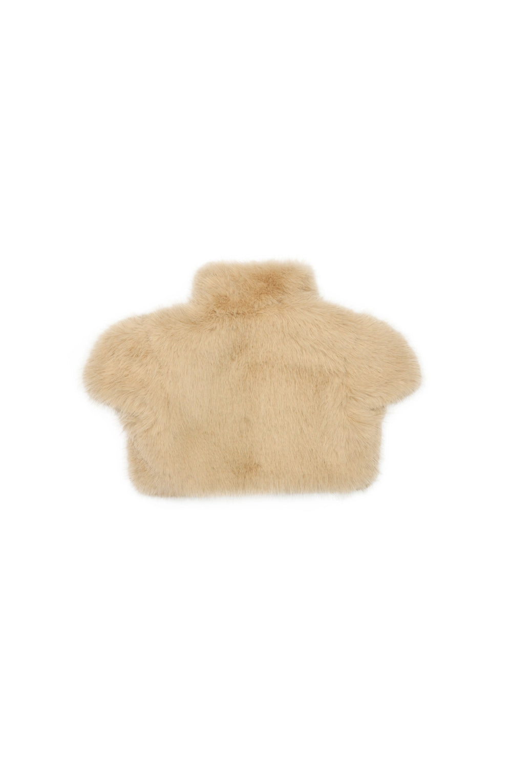 DARK APRICOT FUR SHAWL TOP, EVENING PARTY WRAP