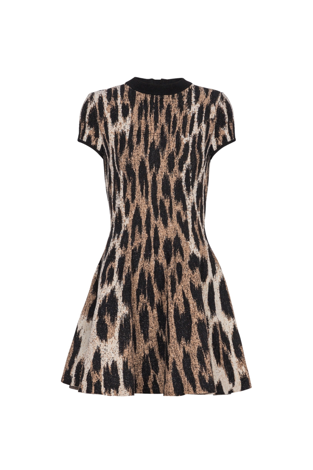 MIETTE LEOPARD JACQUARD MINI DRESS