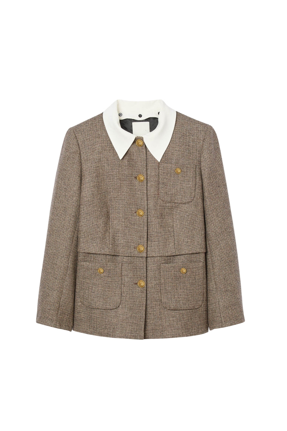 SETLLA HOUNDSTOOTH BROWN BLAZER FOR WORK