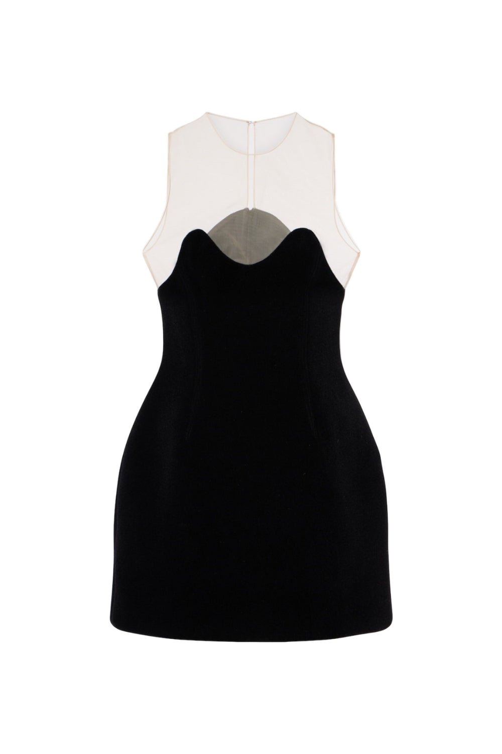 WAVE VELVET SLEEVELESS MINI DRESS FOR PARTY