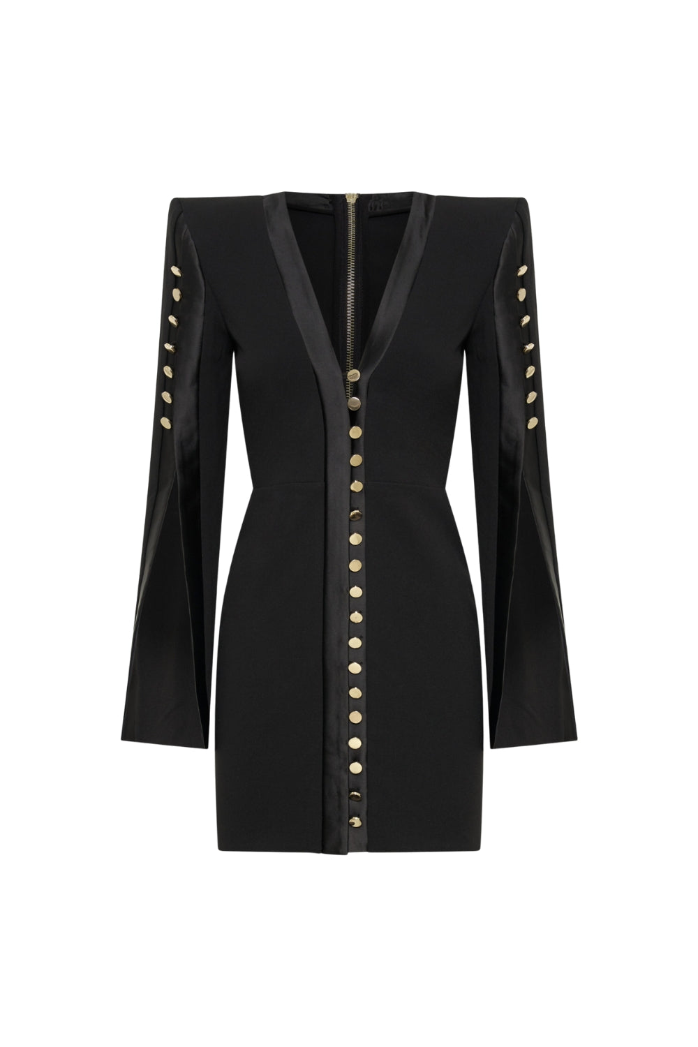 MOISES SPLIT SLEEVE MINI DRESS FOR PARTY