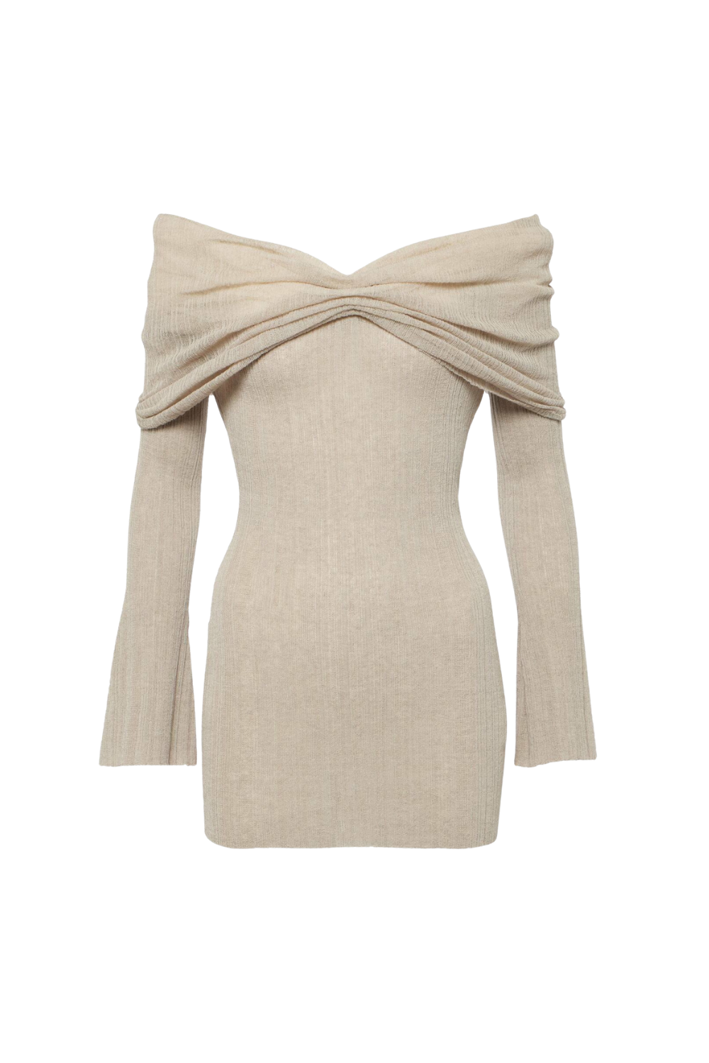 masiso.store_4 ROSARA OFF-SHOULDER KNIT MINI DRESS, PARTY
