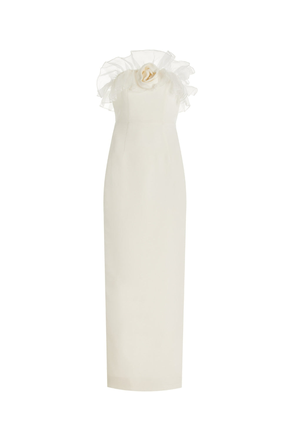 masiso.store_67_7fcec9f9-c180-4923-ae77-dbf0ce22ae37 RUFFLED SILK STRAPLESS MIDI DRESS, BEIGE WEDDING GUEST