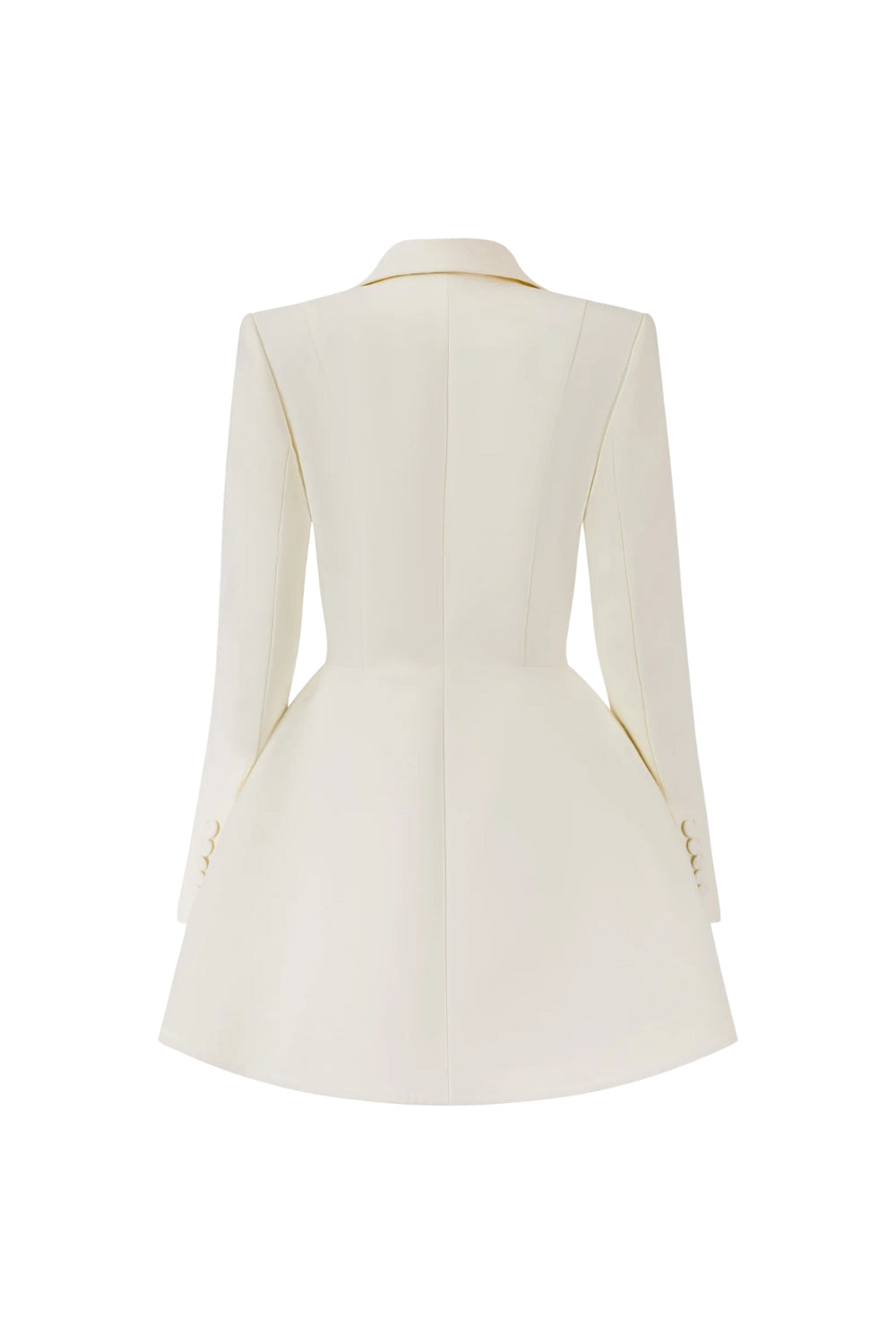 DARLENE A-LINE BLAZER MINI DRESS BEIGE