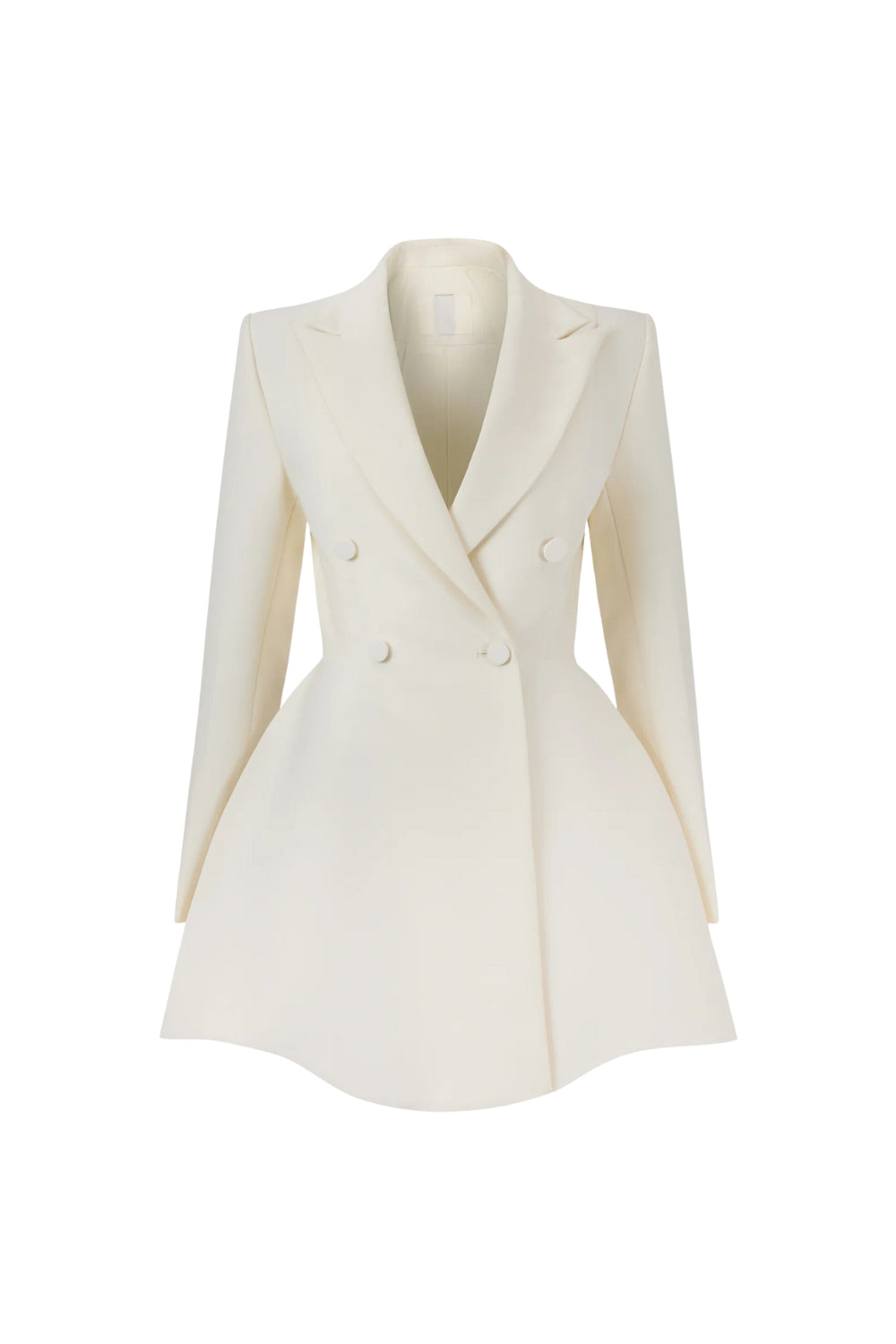 DARLENE A-LINE BLAZER MINI DRESS BEIGE