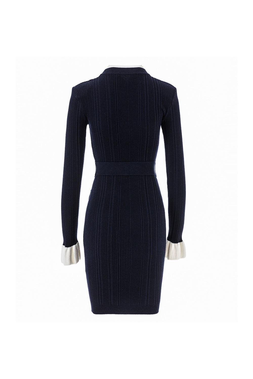 CLEMENTINE NAVY VISCOSE KNIT MINI DRESS