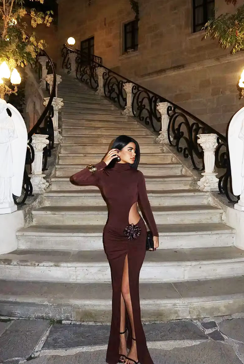 KAITLYNN MAXI DRESS - ELEGANT A-LINE COCKTAIL