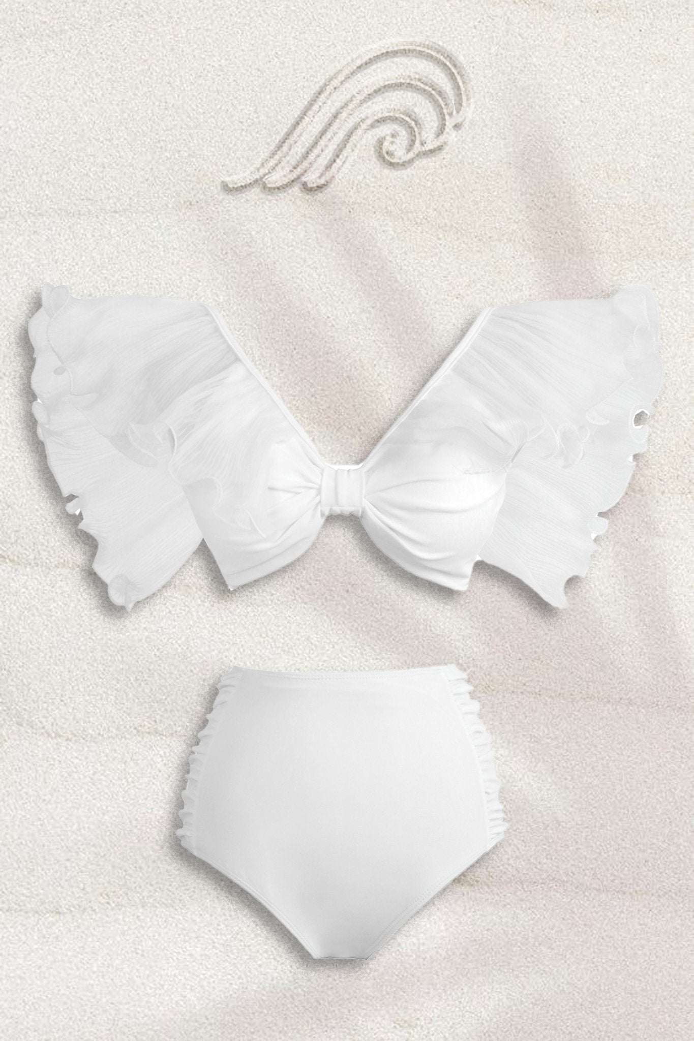 MELISSA RUFFLE SWIM SET VINTAGE BEACH COVER