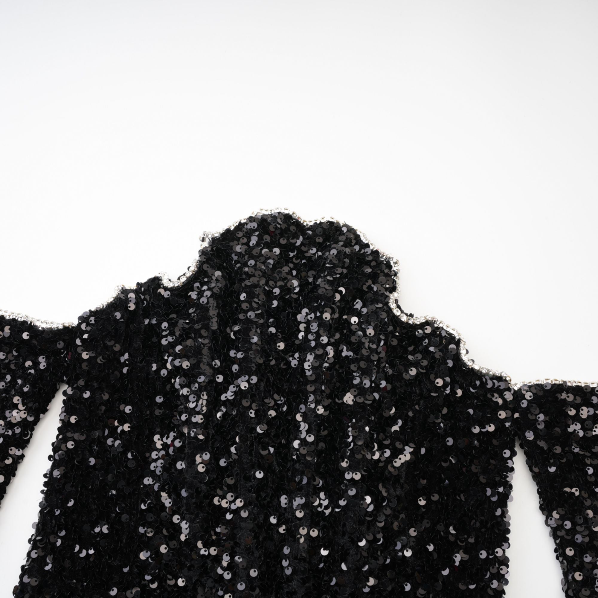 MERCÉDÈS BLACK EMBELLISHED PARTY DRESS