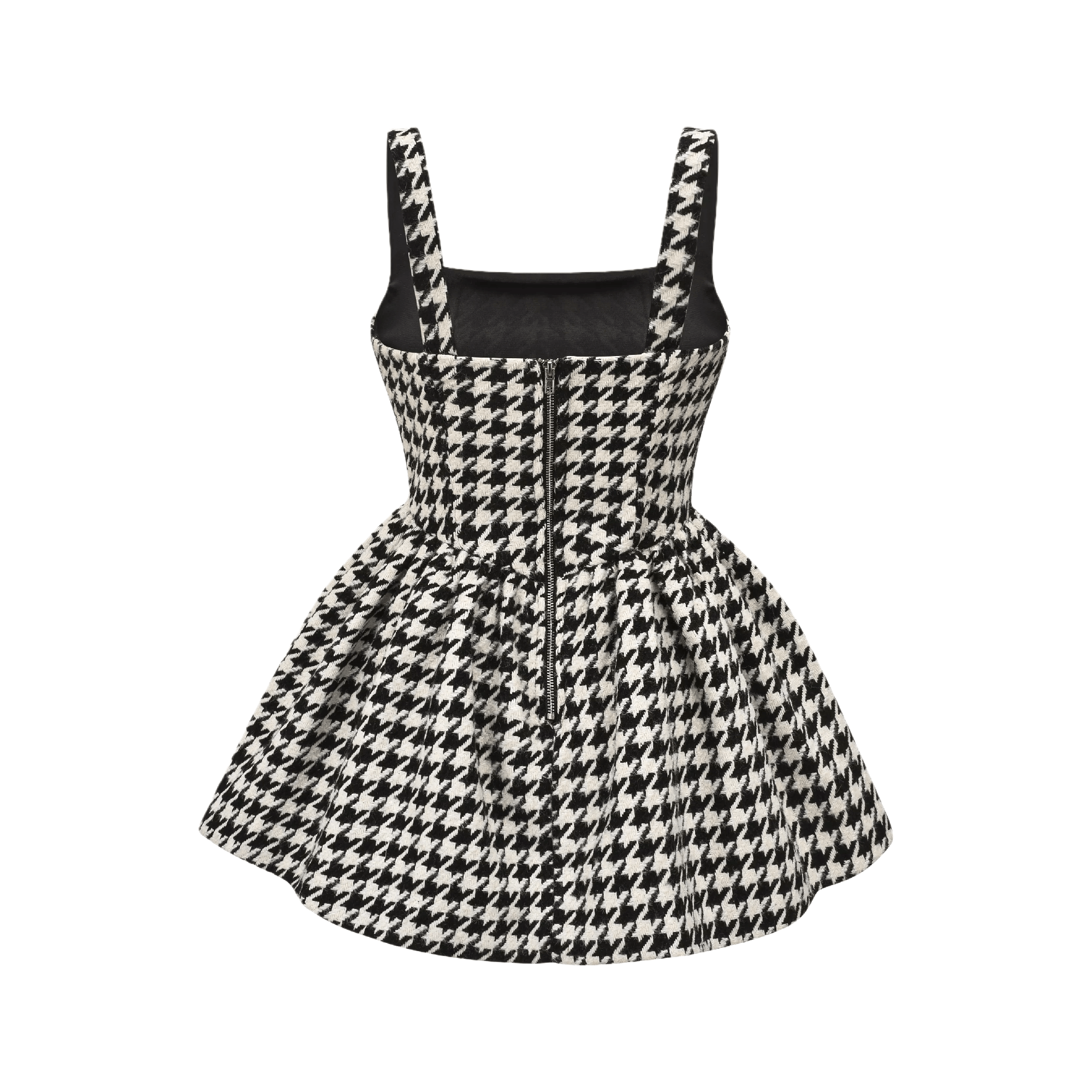 MORE & MORE HOUNDSTOOTH MINI DRESS FOR PARTY