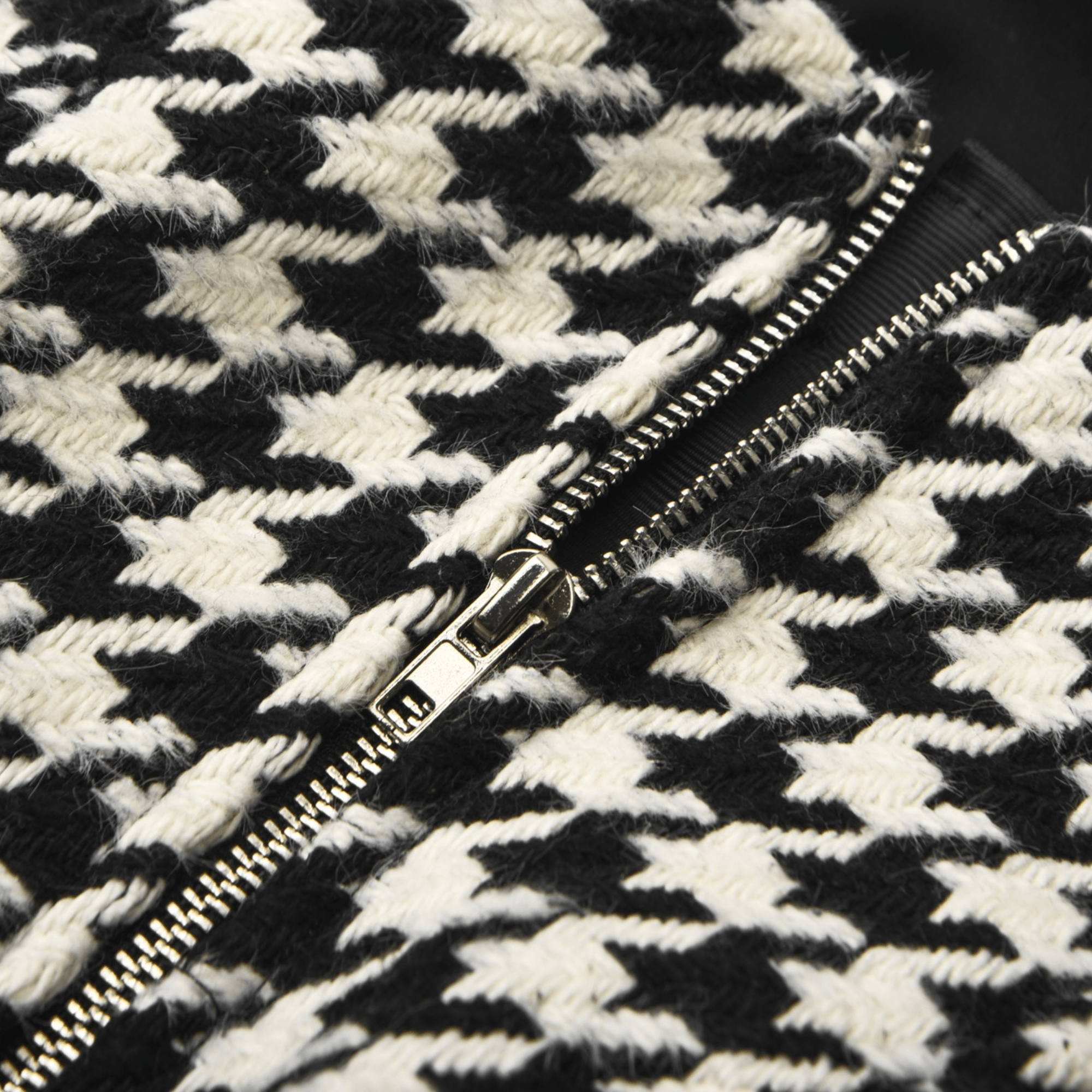 MORE & MORE HOUNDSTOOTH MINI DRESS FOR PARTY