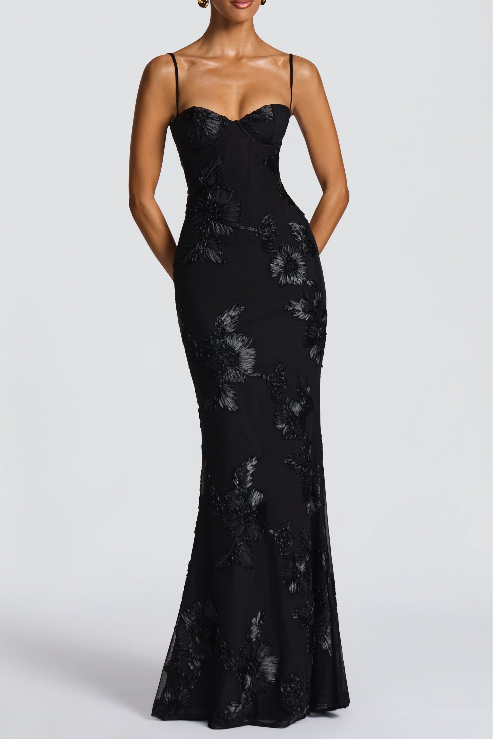 NEFERTITI MAXI DRESS BLACK BOHO FORMAL