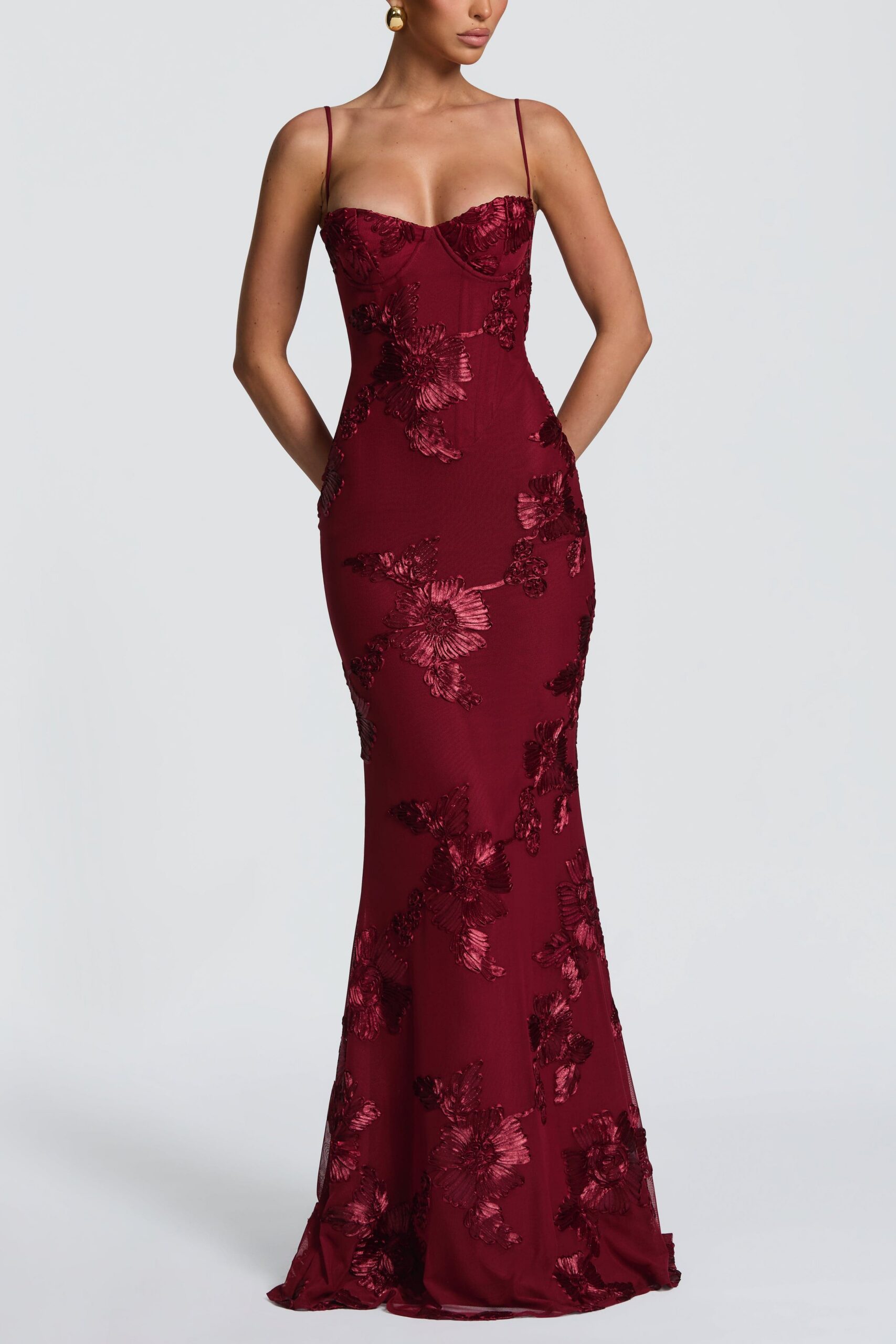 nefertiti-maxi-dress-burgundy-dress-xs-babyboo-fashion-1215705157 NEFERTITI MAXI DRESS BURGUNDY A-LINE FORMAL