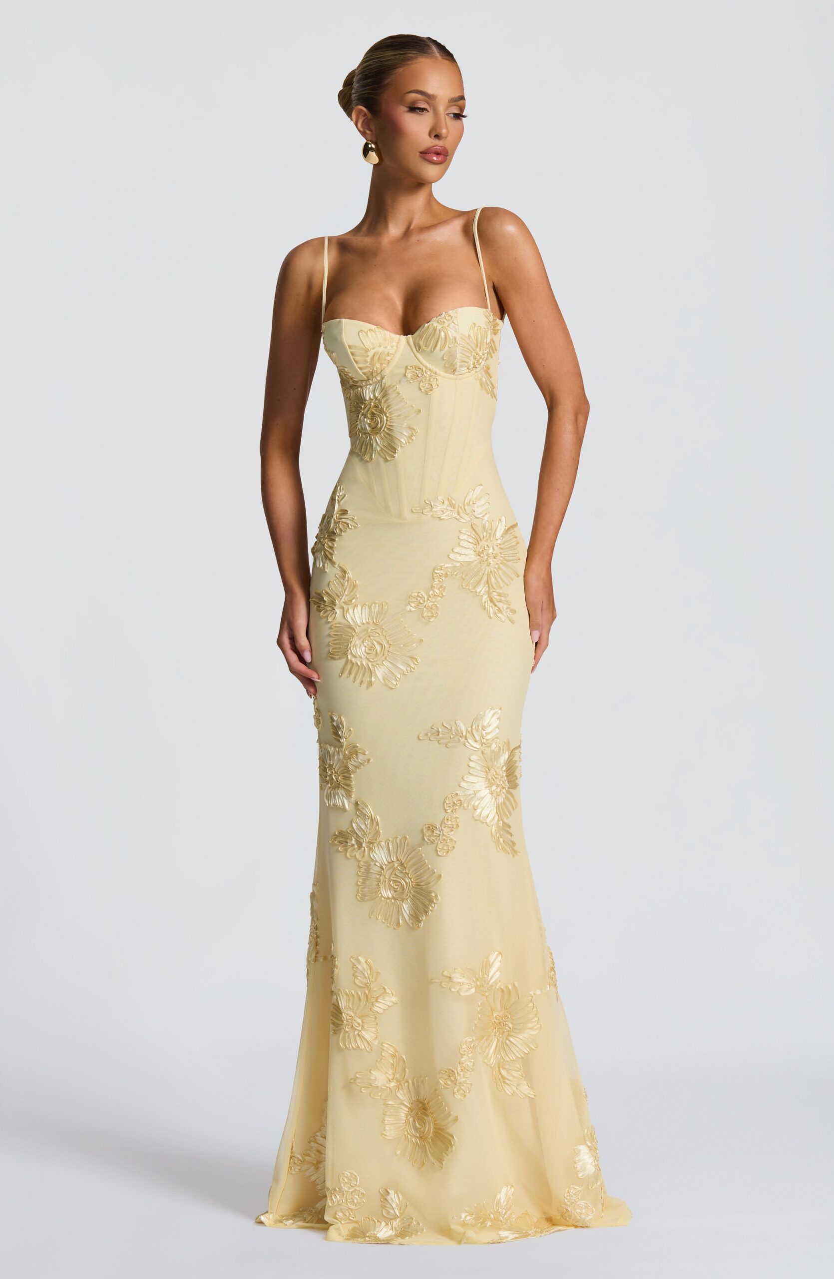 NEFERTITI MAXI DRESS LEMON - ELEGANT SUMMER SILHOUETTE