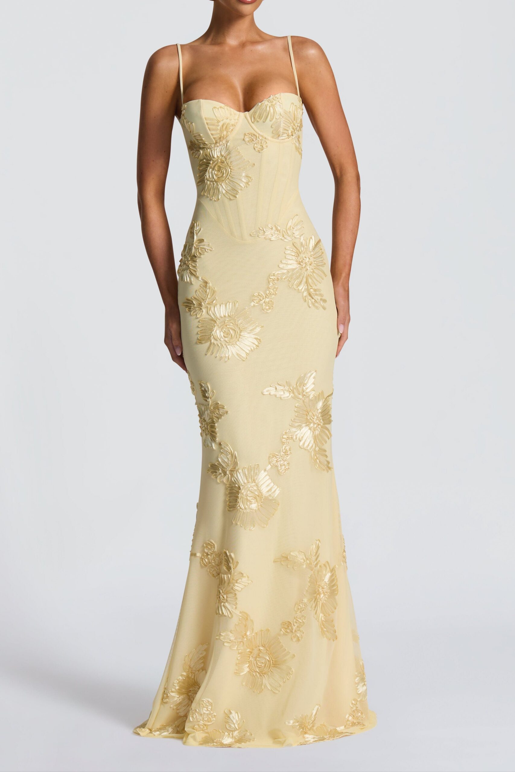 NEFERTITI MAXI DRESS LEMON - ELEGANT SUMMER SILHOUETTE