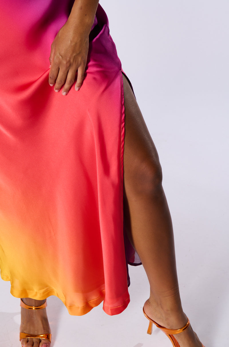 SATIN STRAPLESS MAXI DRESS FOR EVENING