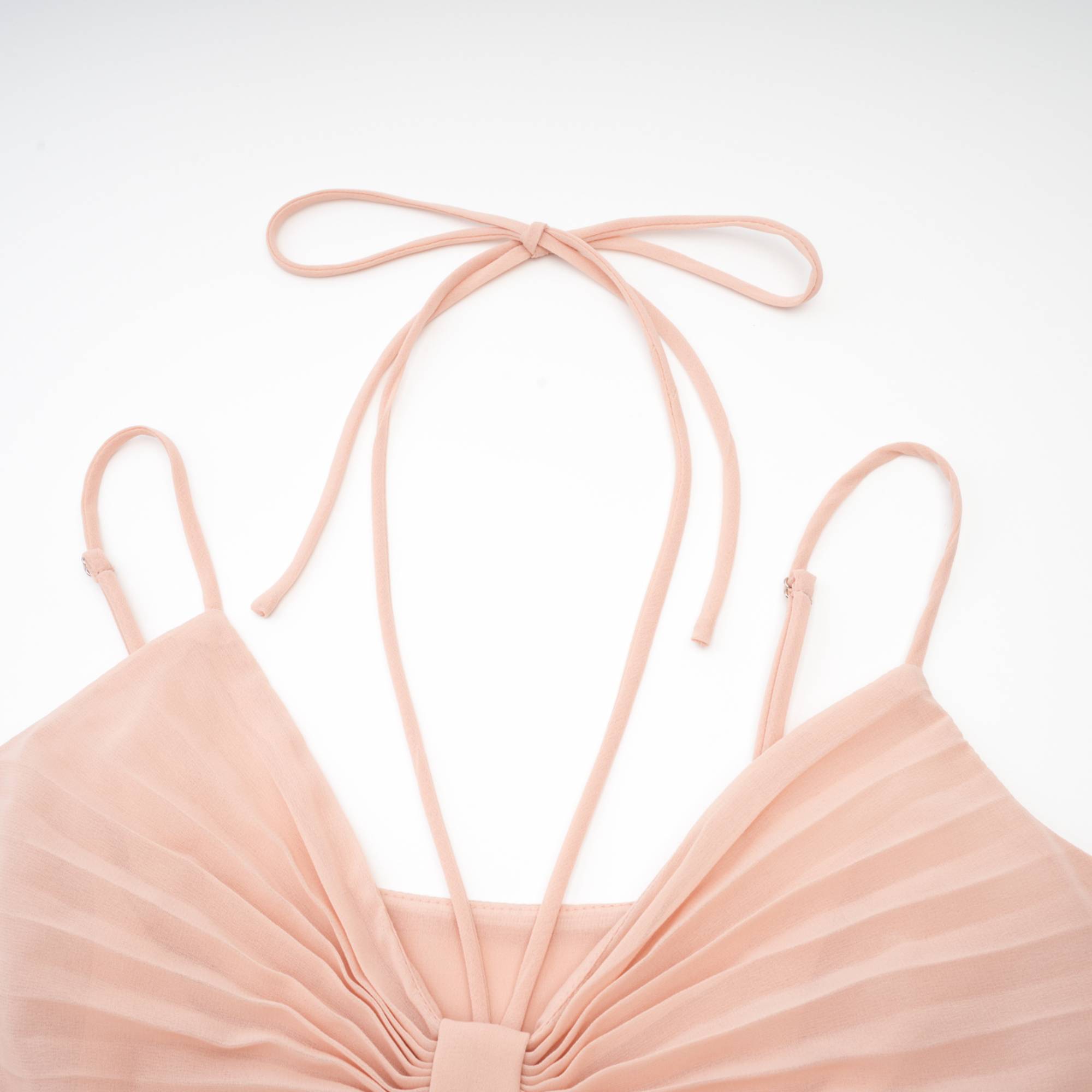 OLYMPE PINK A-LINE DRESS FOR WEDDING GUEST