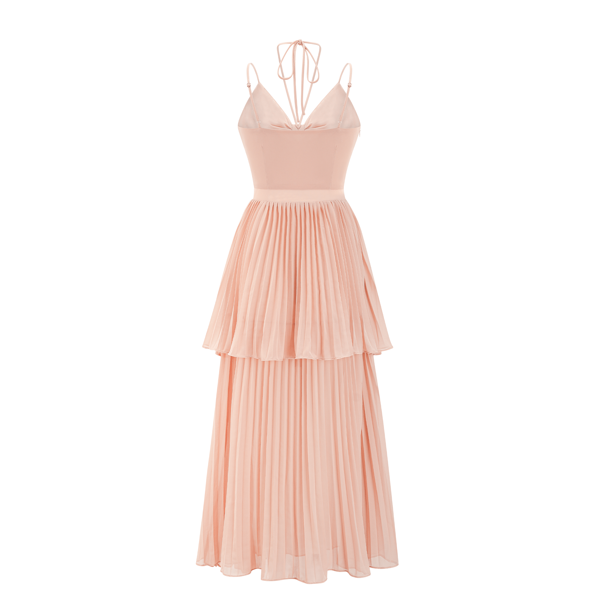 OLYMPE PINK A-LINE DRESS FOR WEDDING GUEST