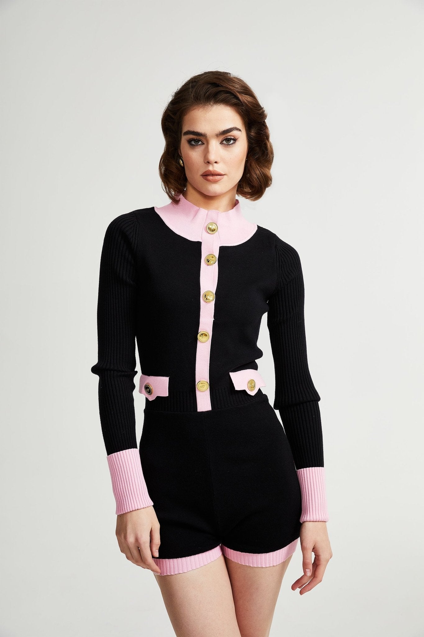 ONDINEA KNITTED JUMPSUIT FOR WINTER PARTIES
