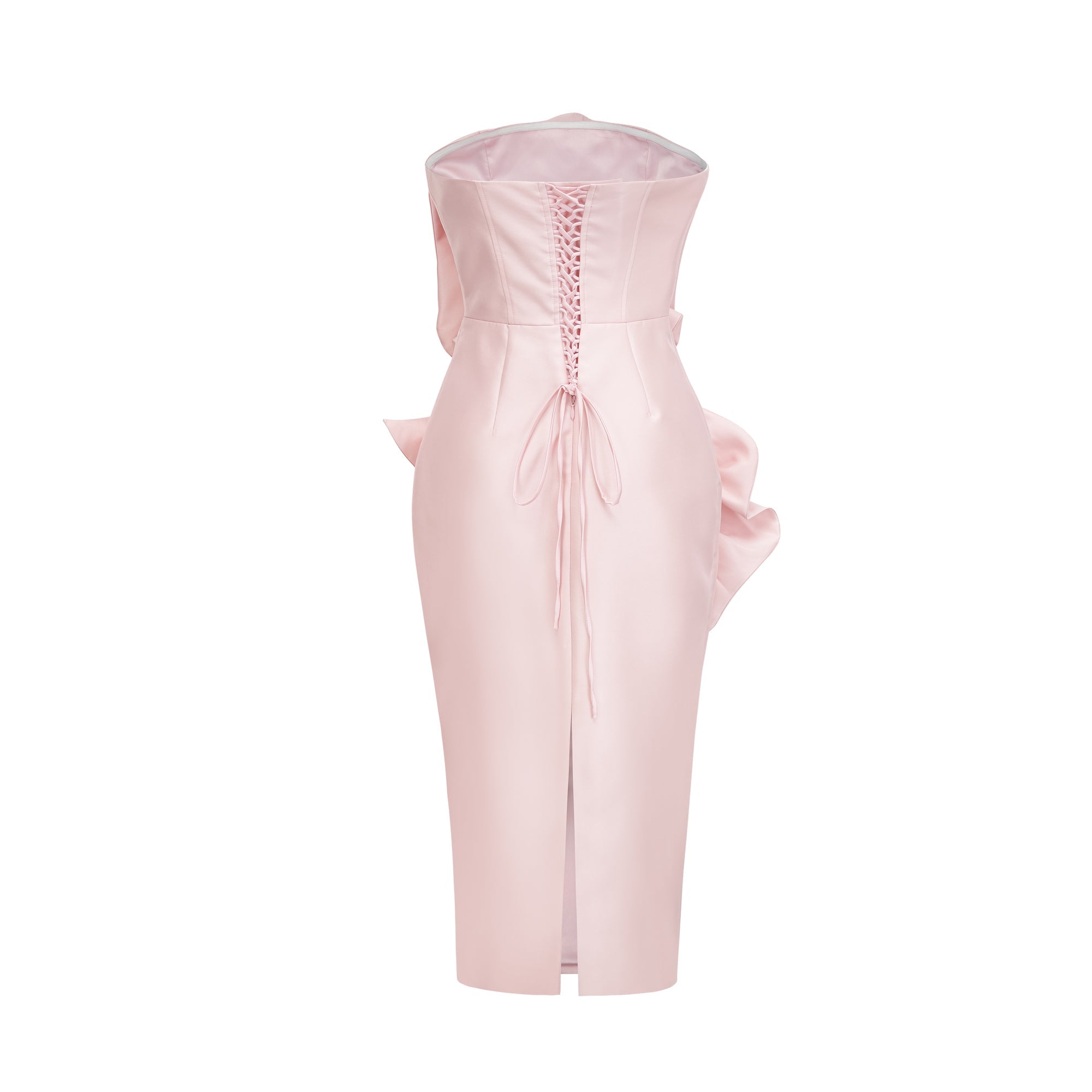 PASCALE FAUX FLOWER MIDI DRESS FOR WEDDING GUEST