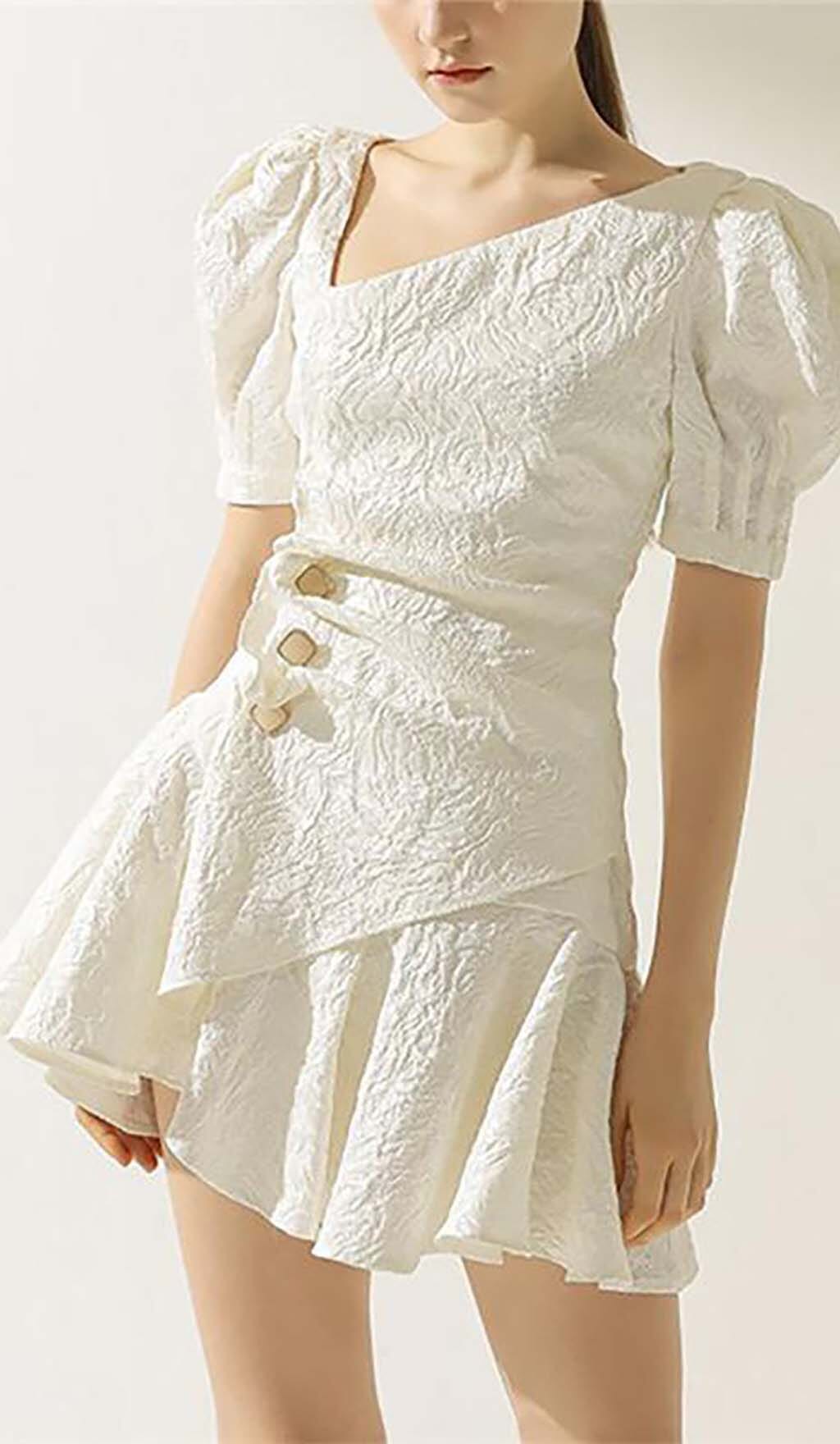 puffy-sleeve-button-mini-dress-in-white-style-of-cb-5 PUFFY SLEEVE BUTTON MINI DRESS WHITE