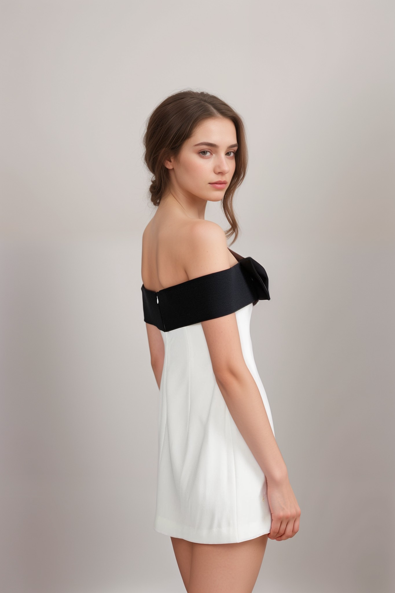 ROSIER BOWKNOT MINI DRESS FOR PARTY
