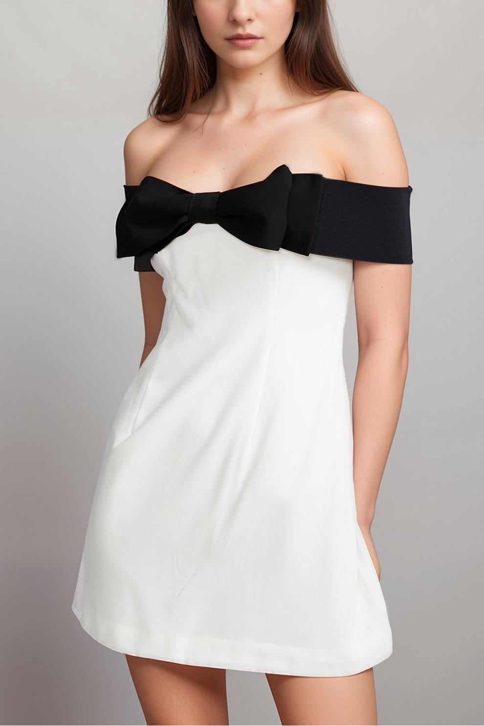 rosier-bowknot-detail-mini-dress-881955-vmake ROSIER BOWKNOT MINI DRESS FOR PARTY