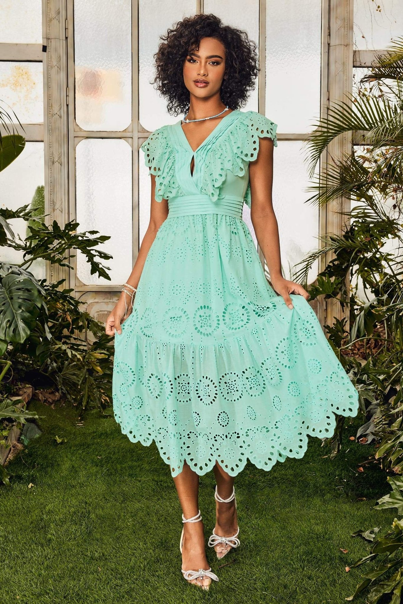 ruth-v-neck-ruffled-midi-dress-sd00602272348-blue-s-sunfere-922724 RUTH V-NECK RUFFLED MIDI DRESS FOR WEDDING GUEST