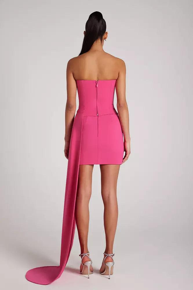FAYE TOP IN HOT PINK | DATE NIGHT CORSET BLOUSE