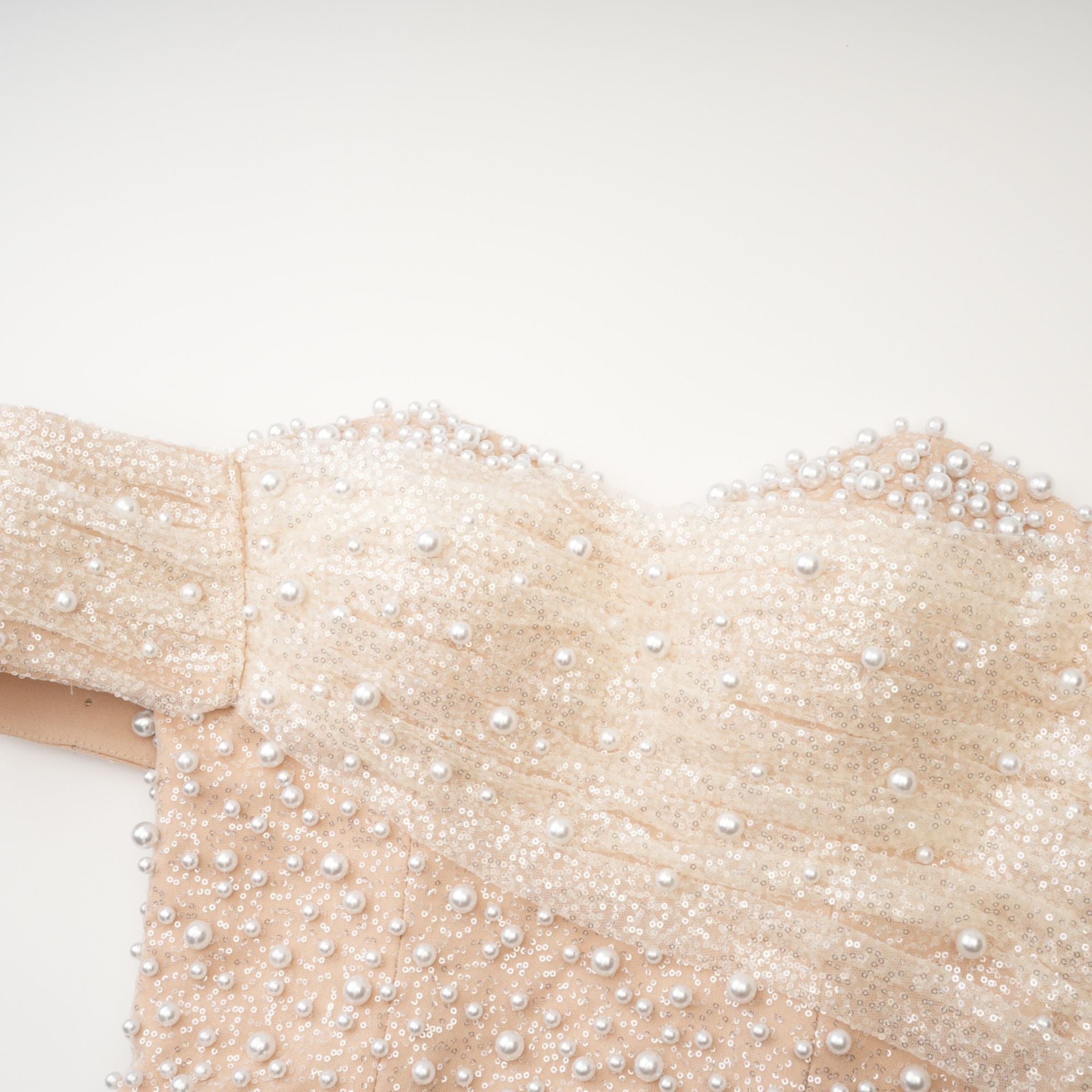 SABINE FAUX PEARL MAXI DRESS - ELEGANT EVENING