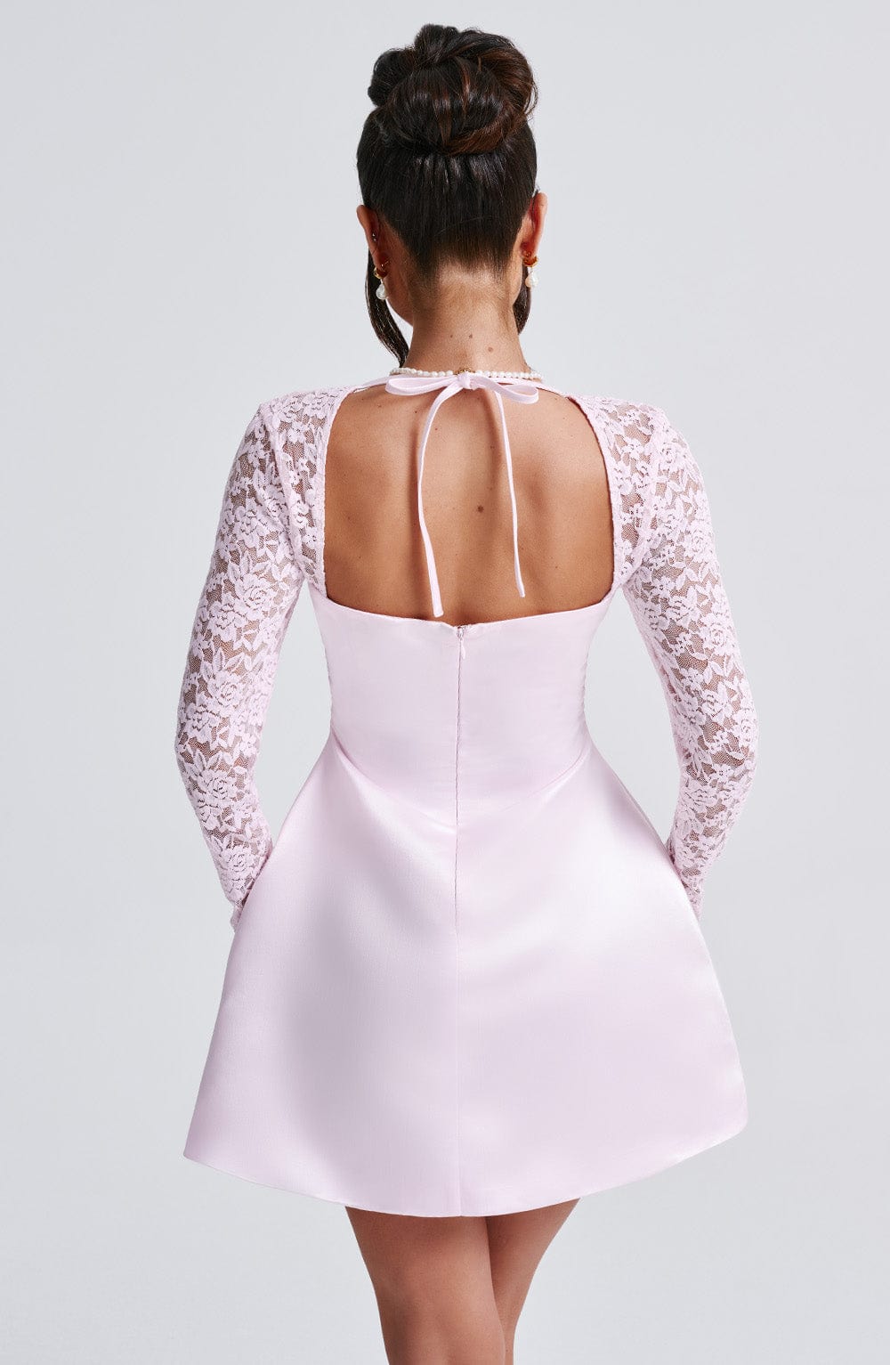 SADIE MINI DRESS BLUSH COCKTAIL PARTY A-LINE