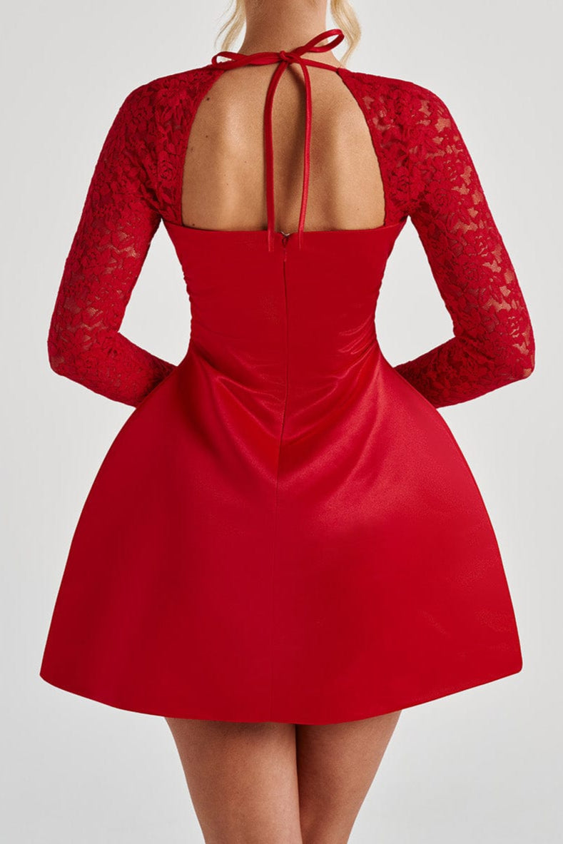 SADIE MINI DRESS IN RED - PARTY FIT
