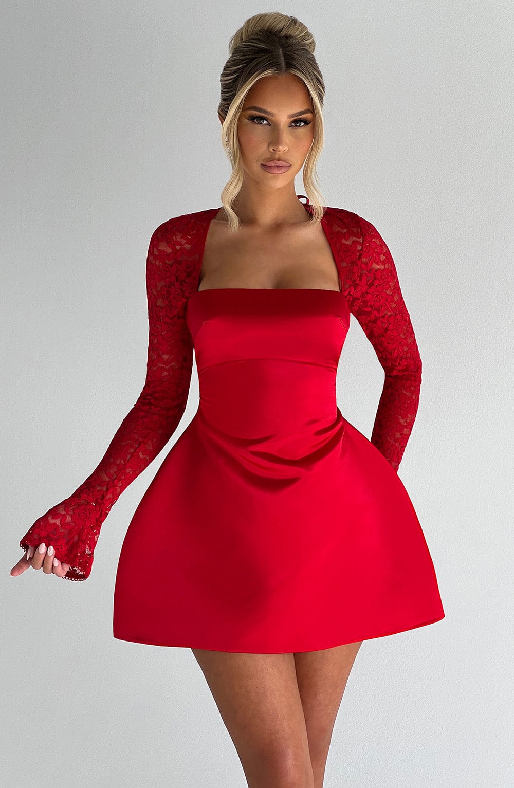 SADIE MINI DRESS IN RED - PARTY FIT