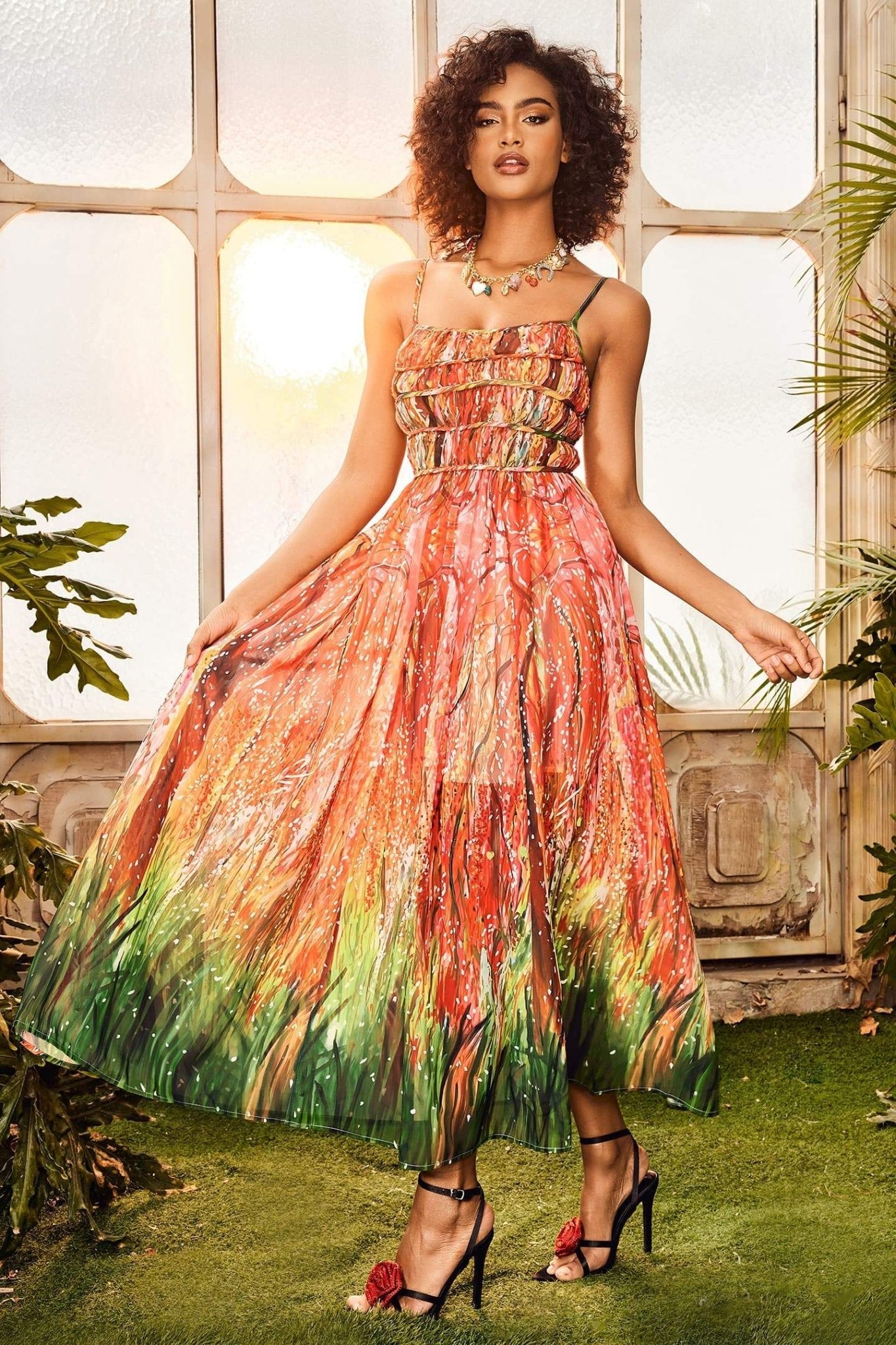 sally-multicolor-tiered-maxi-dress-sd00602272342-multi-s-sunfere-945325 SALLY MULTICOLOR TIERED MAXI DRESS FOR PARTY