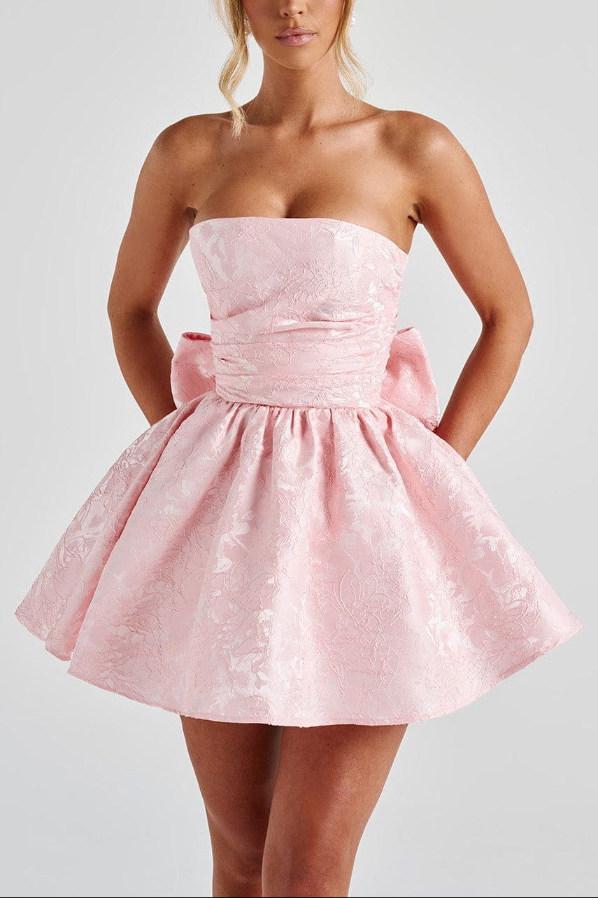 SALOME BLUSH MINI DRESS - ROMANTIC PARTY